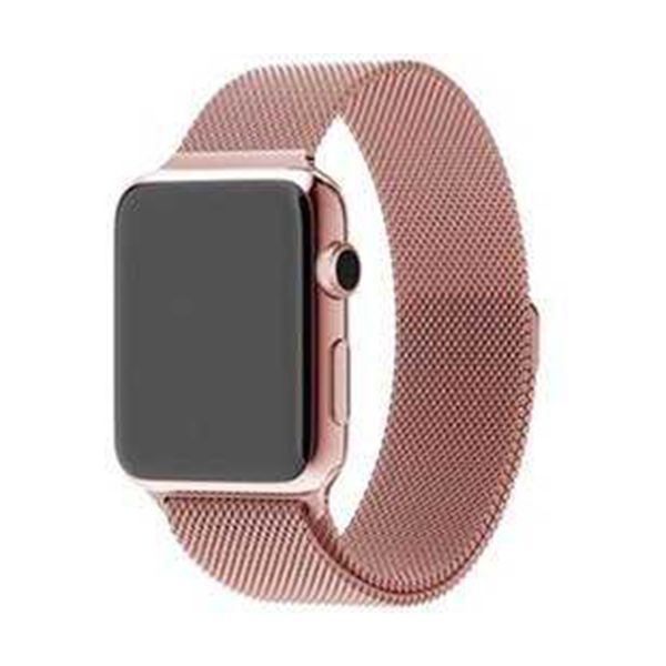 Ремінець Apple watch 42/44/45mm Milanese Loop rose gold 28675 фото