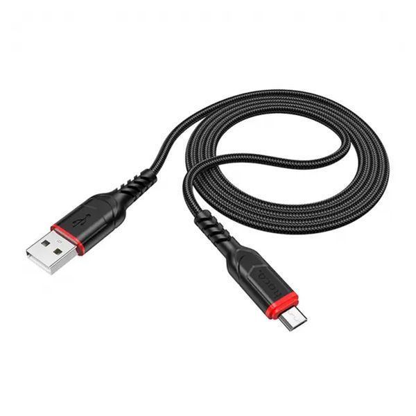 USB Cable Hoco Micro usb X59 2.4A 2m black 34734 фото