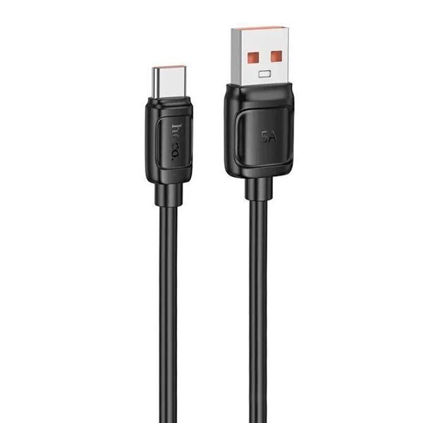 USB Cable Hoco Type-C X115 5A 100W 1m black 42776 фото