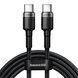 Cable Baseus Cafule Flash Charging Type-C to Type-C PD 2.0 100W (2m) gray/black 07130 фото 2