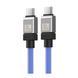 Кабель Baseus CoolPlay Series Type-C to Type-C 100W (1m) blue 08427 фото 1