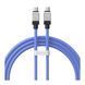 Кабель Baseus CoolPlay Series Type-C to Type-C 100W (1m) blue 08427 фото 2