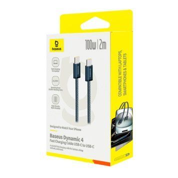 Cable Baseus Dynamic 4 Fast Charging Type-C to Type-C 100W (2m) black 46393 фото