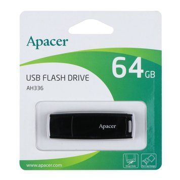 USB Flash 64 GB Apacer AH336 Black UA 03754 фото