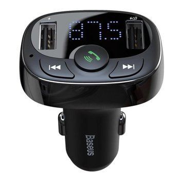 FM трансмістер Baseus BluetoothS-09 black 18345  фото