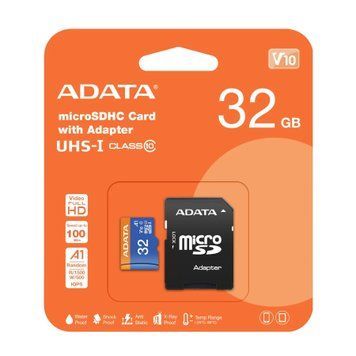 MicroSD 32Gb A-DATA Premier Class 10 +adapter SD 100 Mb/s 44239 фото