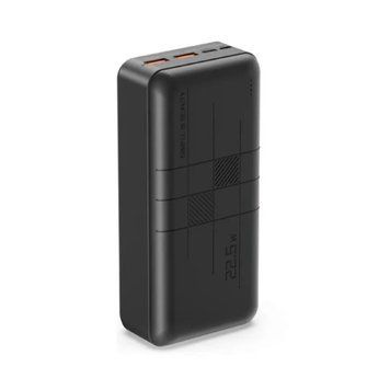 Power bank 30 000 mah XO PR189 fast charge light display PD20W+QC22.5W black 00663 фото