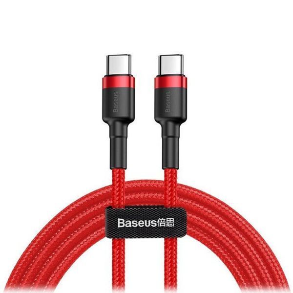 Cable Baseus Cafule Type-C to Type-C PD 2.0 60W (2m) red 07207 фото