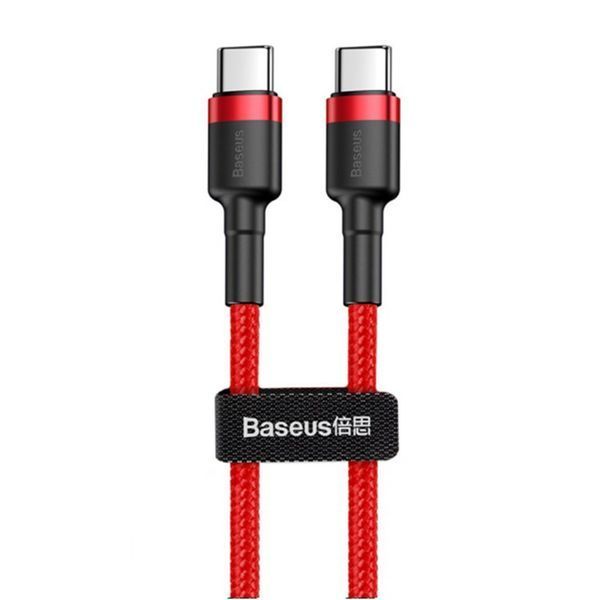 Cable Baseus Cafule Type-C to Type-C PD 2.0 60W (2m) red 07207 фото