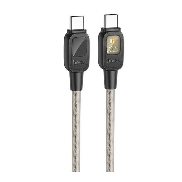 Cable Hoco Type-C to Type-C U124 60W 1m black 38196 фото