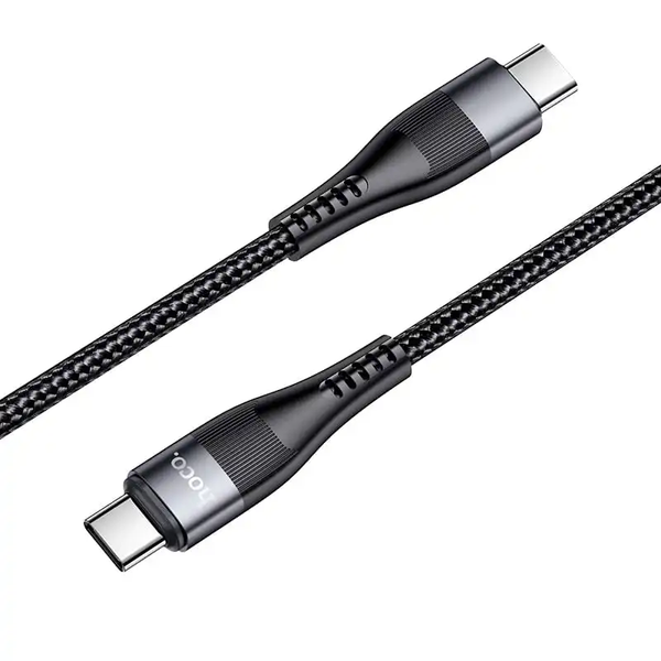 Cable Hoco Type-C to Lightning U99 магніт 100W/3A 1.2m black 28402 фото