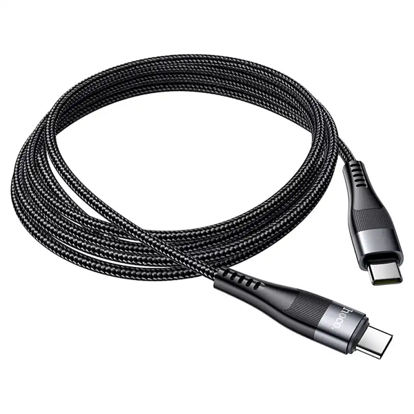 Cable Hoco Type-C to Lightning U99 магніт 100W/3A 1.2m black 28402 фото