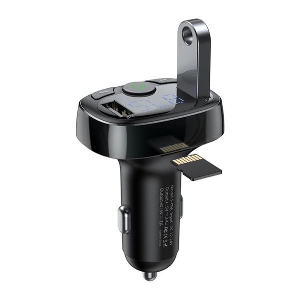 FM трансмістер Baseus BluetoothS-09 black 18345  фото