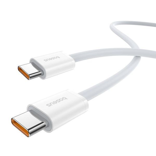 Cable Baseus Dynamic Series Fast Charging Type-C to Type-C 100W (1m) white 12792 фото