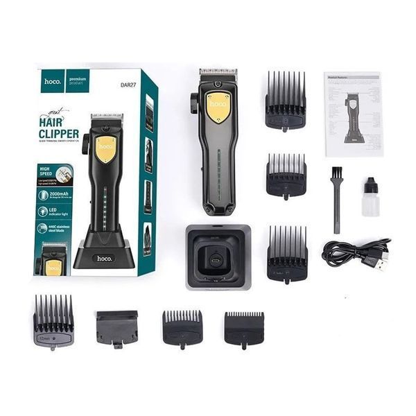 Машинка для стрижки Hoco DAR27 black 00055 фото