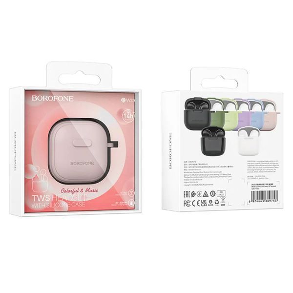 Навушники AirPods 3 Borofone BW29 white + case pink 34105 фото