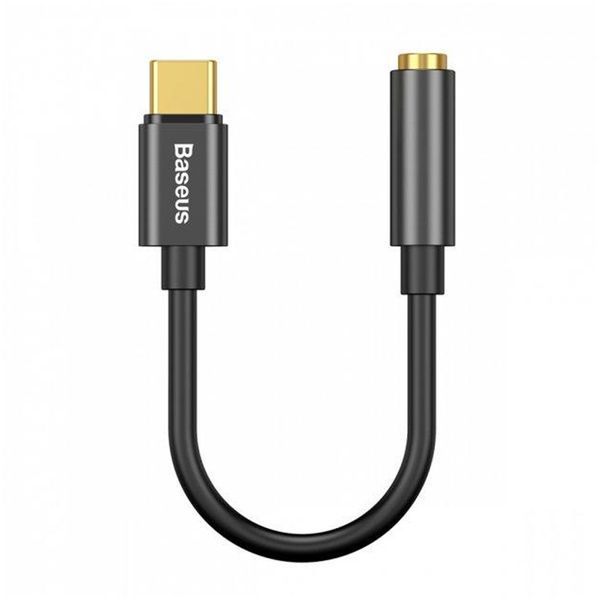 Перехідник AUX Baseus L54 Type-C to 3.5mm black 29828 фото