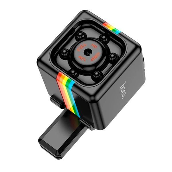 Портативна камера Hoco DI13 mini portable battery camera 1080p TF 30min black 48117 фото