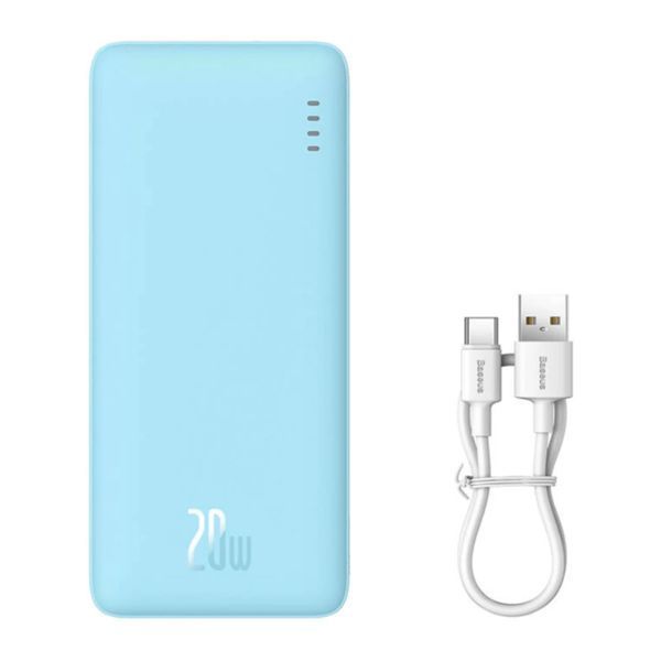 Power bank 10 000 mAh Baseus Airpow Fast Charge 20W Galaxy blue 45826 фото