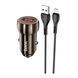 АЗП Hoco Z46 18W/3A QC3.0 (1USB) + cable Micro black 29576 фото 3