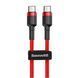Cable Baseus Cafule Type-C to Type-C PD 2.0 60W (2m) red 07207 фото 4