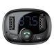 FM трансмістер Baseus BluetoothS-09 black 18345  фото 3