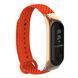 Ремінець Xiaomi Mi Band 3/4 combined Steel-Carbon fiber orang 04926 фото 1