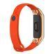 Ремінець Xiaomi Mi Band 3/4 combined Steel-Carbon fiber orang 04926 фото 2