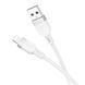 USB Cable Hoco Lightning X109 2.4A 1m white 42069 фото 3