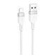USB Cable Hoco Lightning X109 2.4A 1m white 42069 фото 4