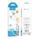 USB Cable Hoco Lightning X109 2.4A 1m white 42069 фото 1
