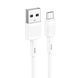 USB Cable Hoco Micro usb X83 2.4A 1m white 40154 фото 4