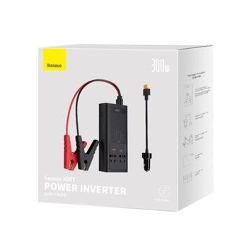 Автомобильний Інвертор Baseus In-car Inverter 300W (220V CN/EU) black 21782 фото