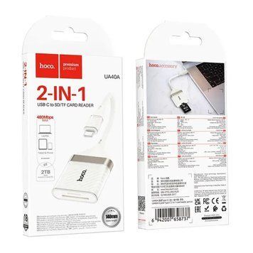 Card reader Hoco UA40 Type-C 2in1 33835 фото