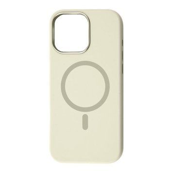 Силікон iPhone 14 Pro Max with MagSafe Fibra OmniMag milk white 46642 фото