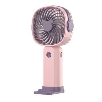 Вентилятор з акумулятором KLW-F8 pink 41459 фото