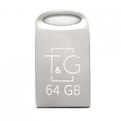 USB Flash 64 GB T&G 105 Metal Silver UA 23714 фото
