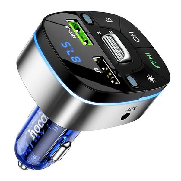 FM трансмістер Bluetooth Hoco E71 PD30W QC3.0 black 31732  фото