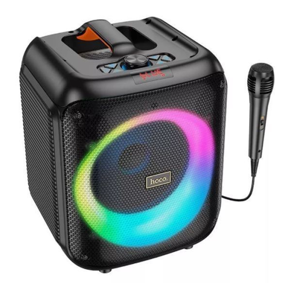 Колонка Bluetooth Hoco HA1 Power 30W + мікрофон black 37805 фото