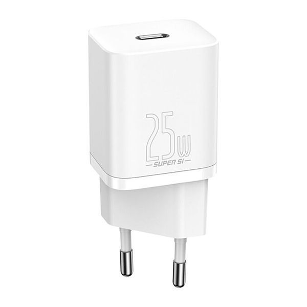МЗП Baseus GaN5 Mini Fast Charger 25W (1USB-C) white 38095 фото