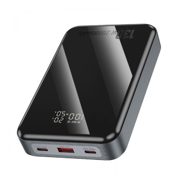 Power bank 20 000 mah Hoco Q30A 130W 1USB/QC3.0/22.5W/1PD 100W/2PD 30W (input Type-C 60W) black 00701 фото