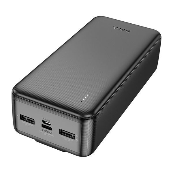 Power bank 30000 mAh Hoco J118B + cable Type C/lightning Led black 35532 фото