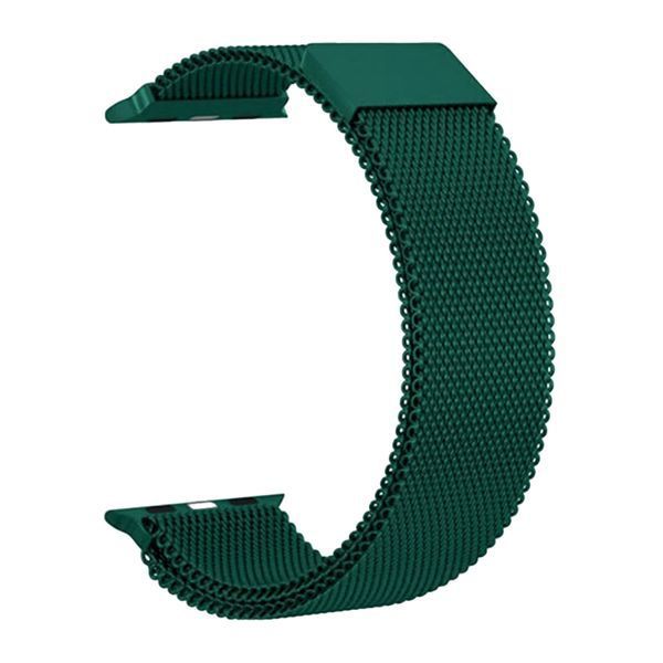 Універсальний ремінець 22mm Milanese Loop green 42569 фото