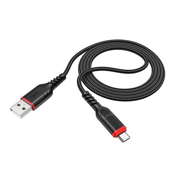 USB Cable Hoco Micro usb X59 2.4A 1m black 26751 фото