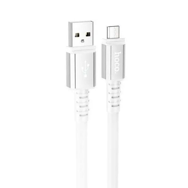 USB Cable Hoco Micro usb X85 2.4A 1m white 40155 фото
