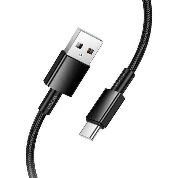 USB Cable Hoco Type-C X119 3A 1m black 42206 фото