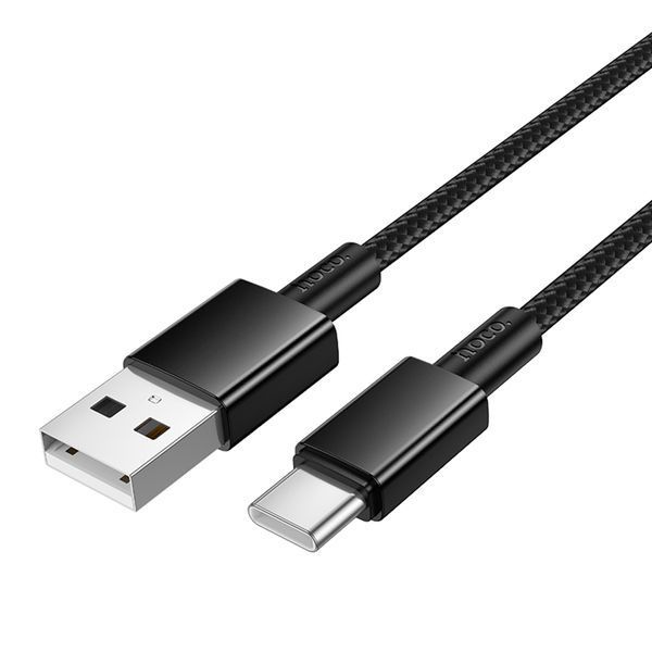 USB Cable Hoco Type-C X119 3A 1m black 42206 фото
