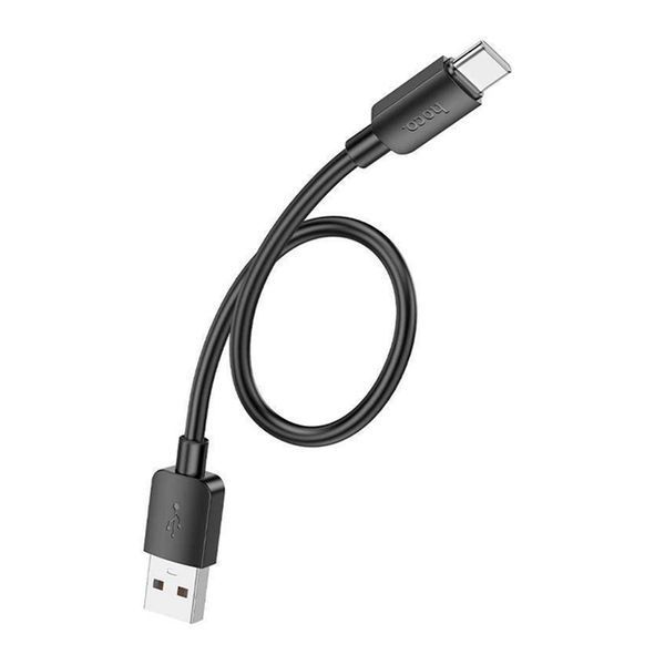 USB Cable Hoco Type-C X96 3A 27W 0,25m black 46998 фото