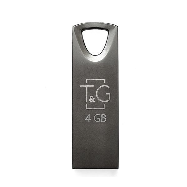 USB Flash 4 GB T&G 117 Metal Black 28267 фото