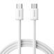 Cable Baseus Dynamic 4 Fast Charging Type-C to Type-C 100W (2m) white 46392 фото 2